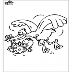 Tema-malesider - Baby and White Stork