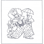 Børne-malesider - Clown