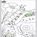 Håndarbejde - Connect the Dots Caterpillar