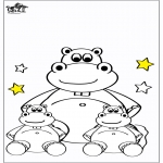 Børne-malesider - Little hippo 4