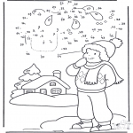 Vinter-malesider - Winter number drawing
