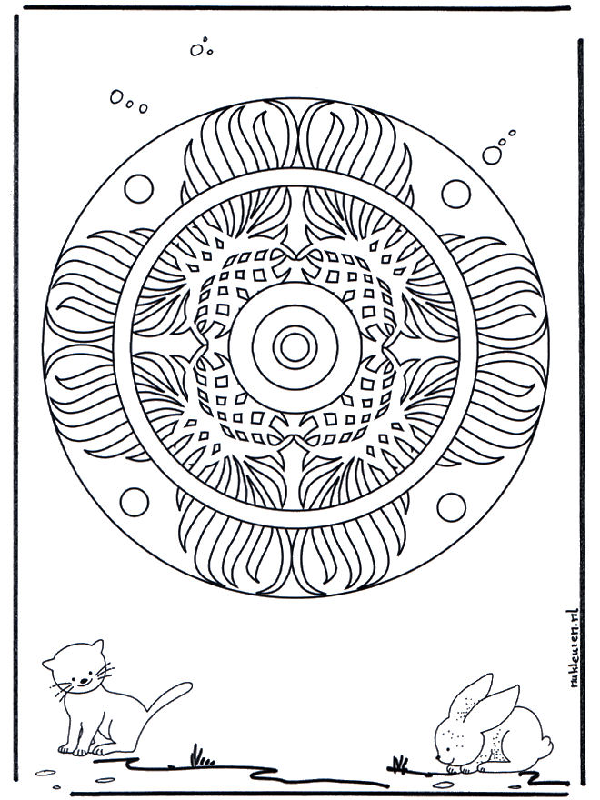 Animal geomandala 3 - Dyre-mandalaer