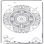 Mandala-malesider - Animal geomandala 3