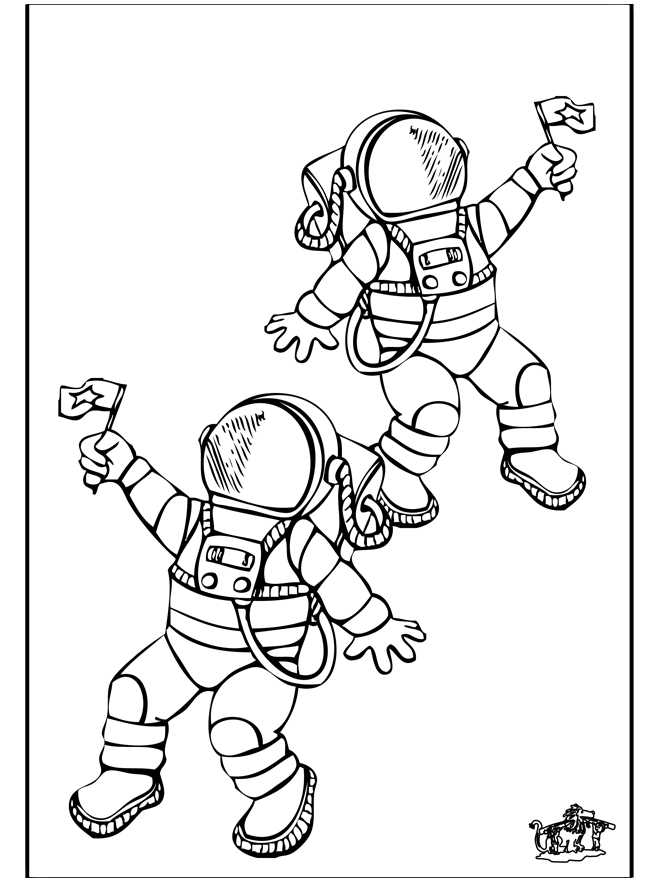 Astronaut - Malesider med rummet