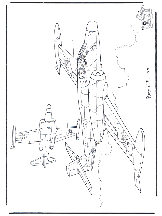 Avro CF-100  - Malesider med fly