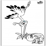 Tema-malesider - Baby and Stork 2