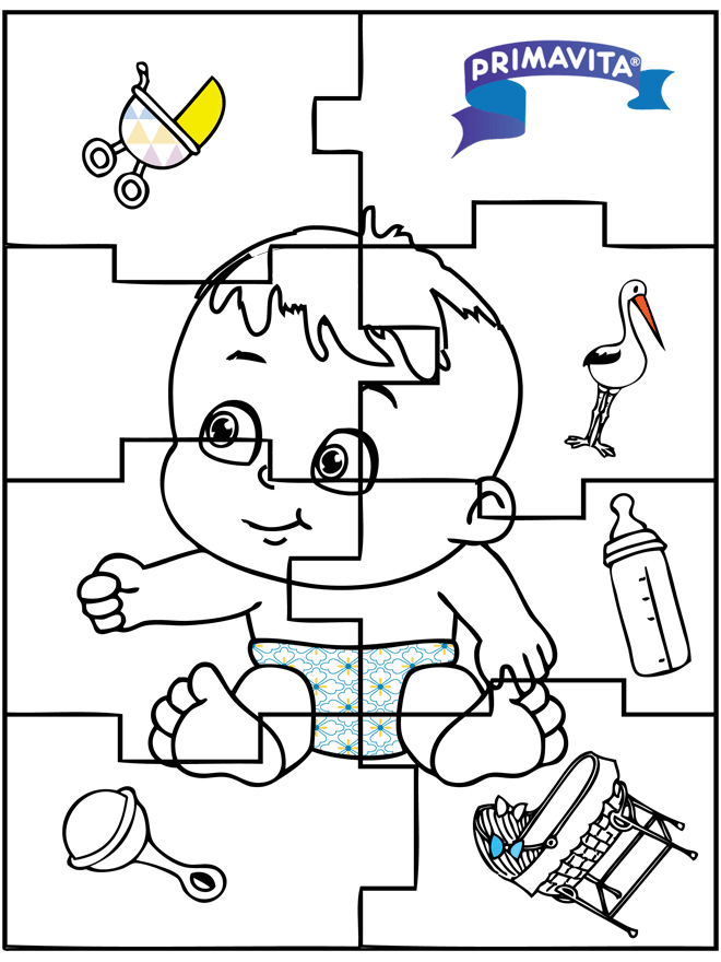 Baby puzzle 2 - Malesider med fødsler