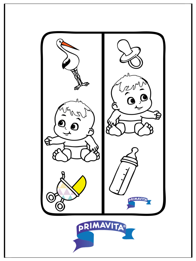 Bookmark Baby - Udklipningsark