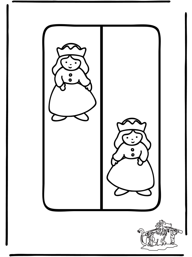 Bookmark Princess - Udklipningsark