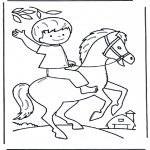 Dyre-malesider - Boy on horse