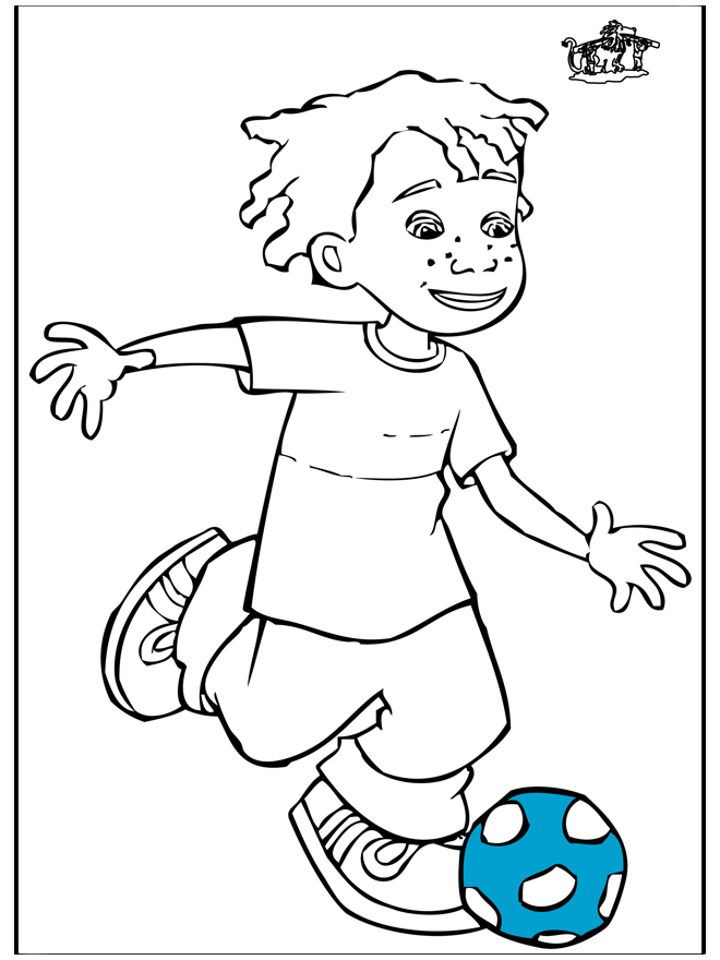 Boy with football - Fodbold-malesider