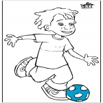 Diverse - Boy with football