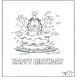 Håndarbejde - Card happy birthday 3