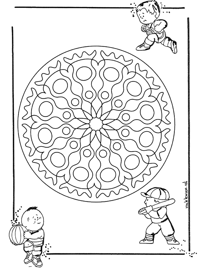 Children geomandala 1 - Børne-mandalaer