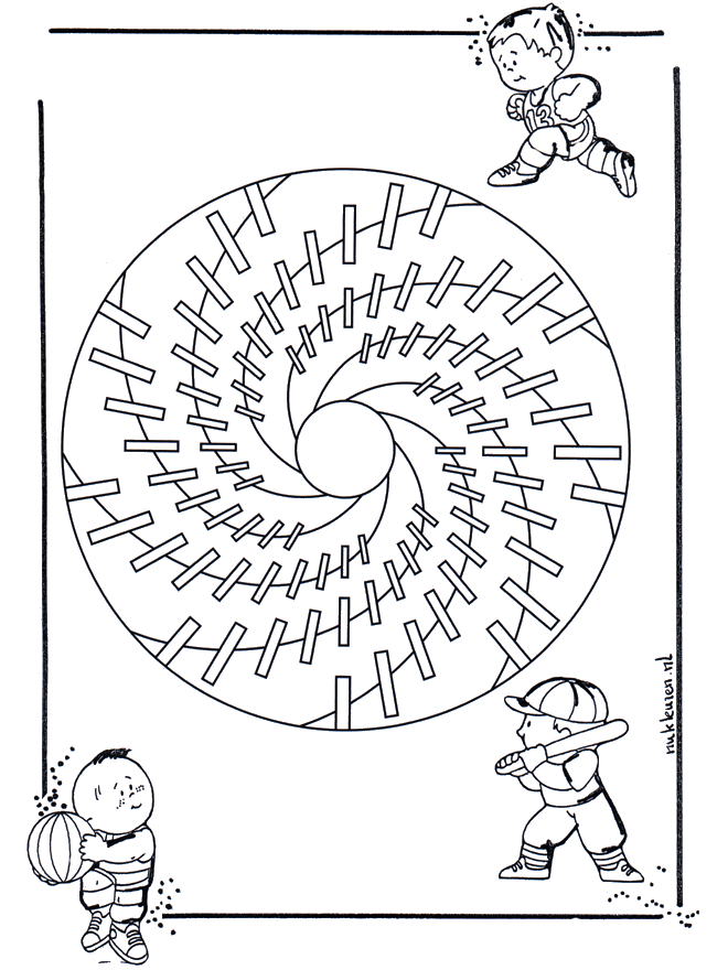 Children mandala 18 - Børne-mandalaer