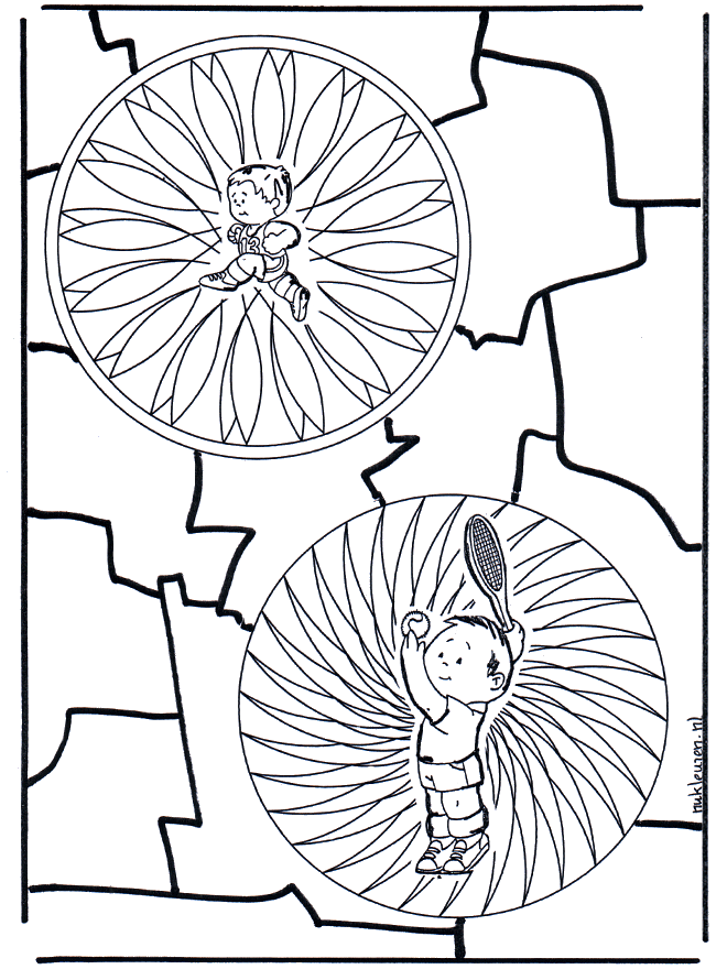 Children mandala - Børne-mandalaer