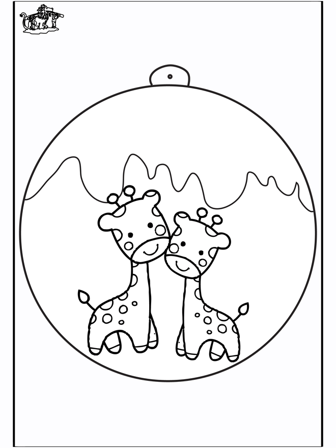 Christmas ball giraffe - Julehåndarbejde