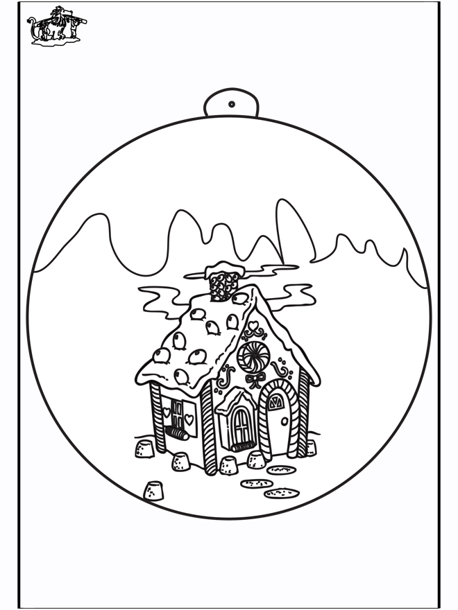 Christmas ball small house - Malesider ' jul