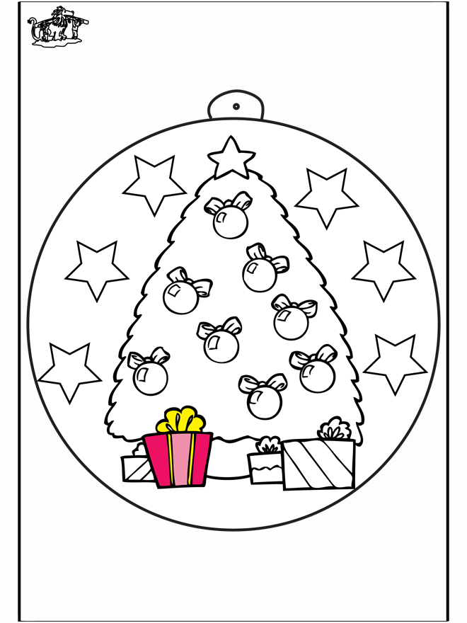 Christmas ball with Christmas tree - Malesider ' jul