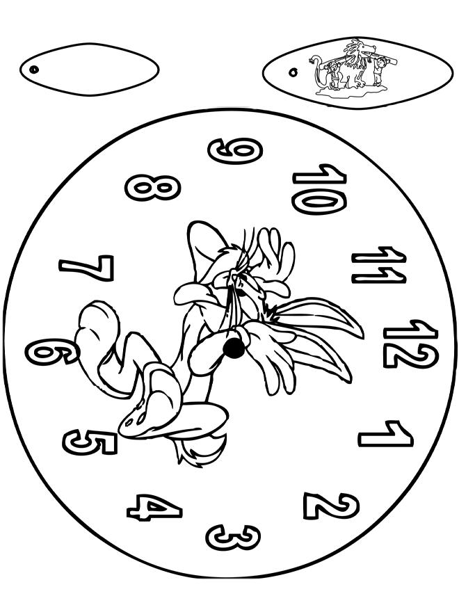 Clock Bugs Bunny - Udklipningsark