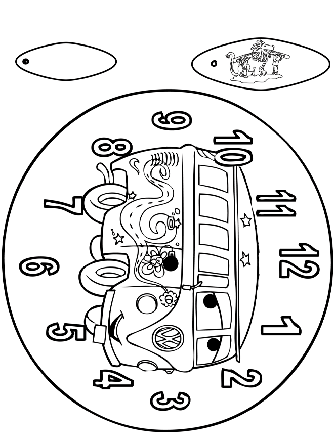 Clock Cars - Udklipningsark