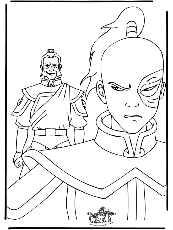 Coloring page Avatar - Avatar