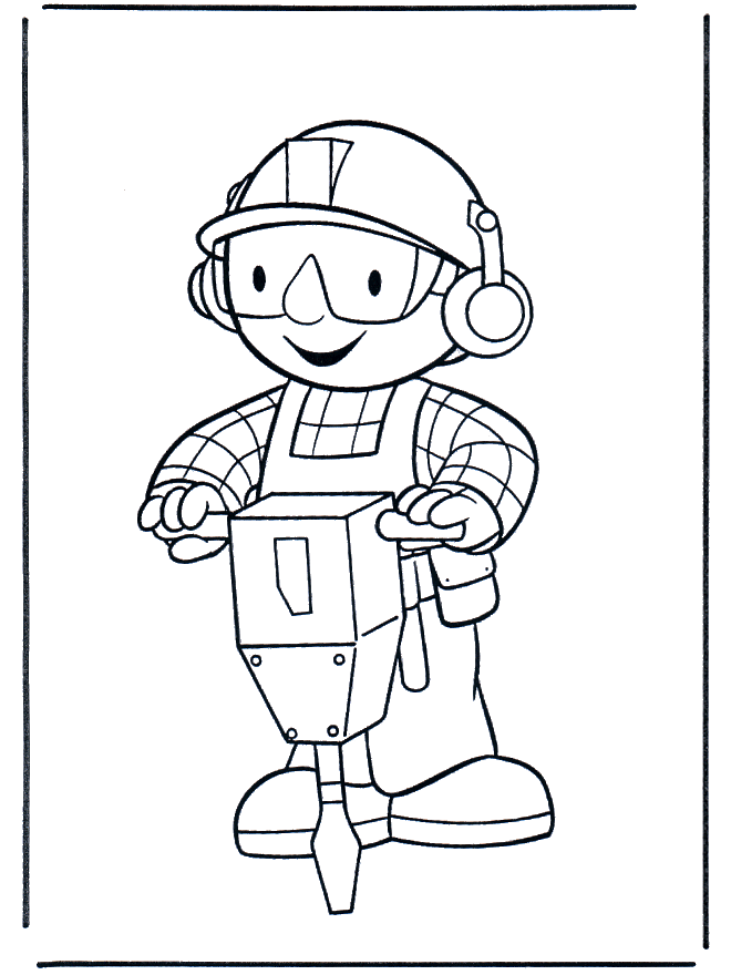 Coloring pages Bob the Builder  - Byggemand Bob-malesider