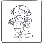 Børne-malesider - Coloring pages Bob the Builder 