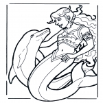 Dyre-malesider - Coloring pages dolphins