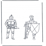 Diverse - Coloring pages knights