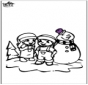 Coloring pages Snowman 2