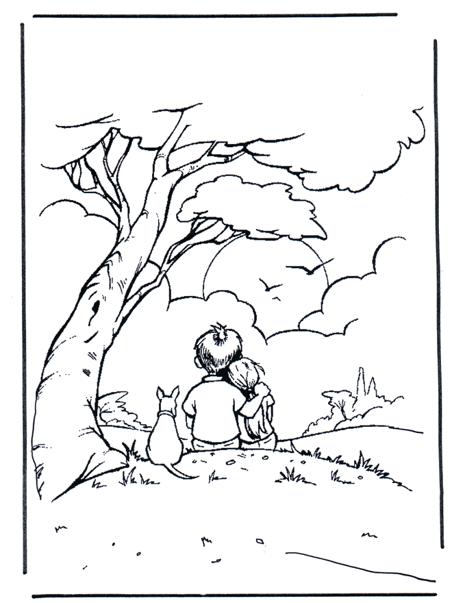 Coloring pages summer 1 - Malesider - sommer