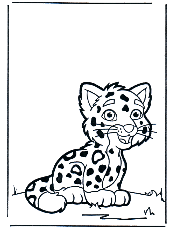 Coloring sheets tiger - Dyre-malesider