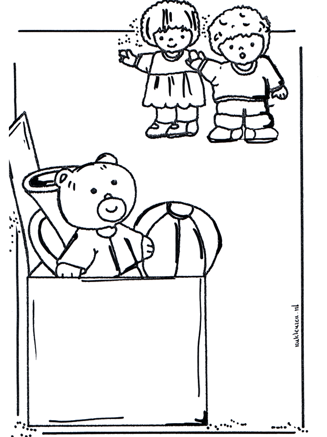 Coloringpage toys 2 - Malesider med legetøj