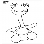 Børne-malesider - Coloringpage toys 3