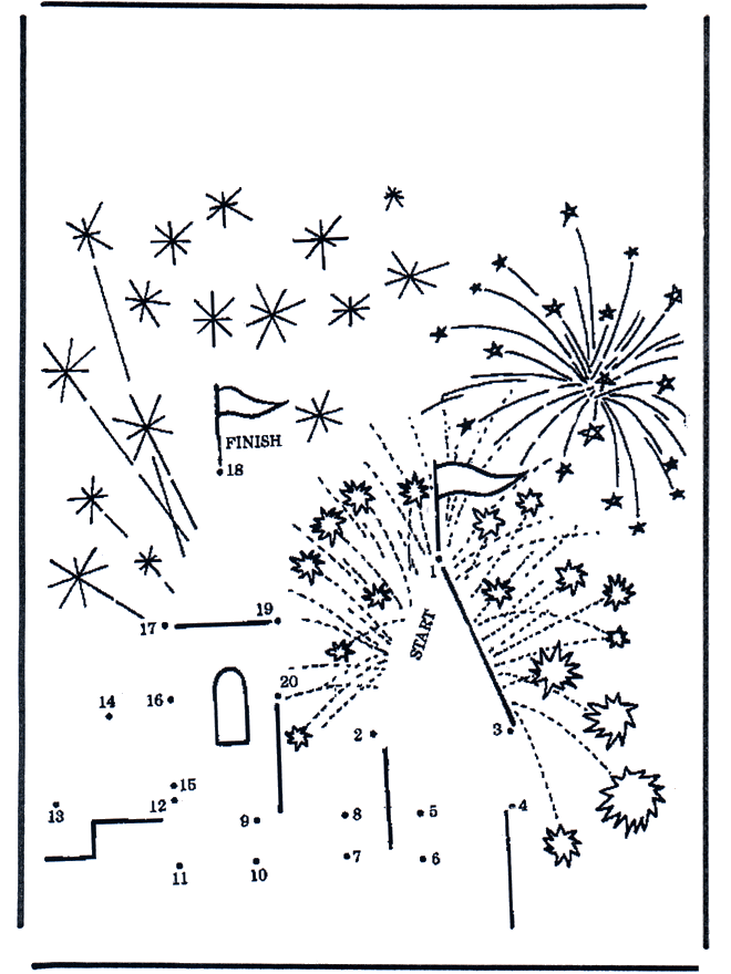 Connect the Dots - firework - Prik-til-prik