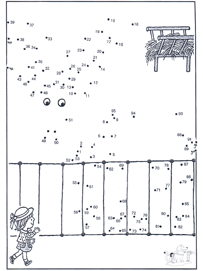 Connect the Dots - zoo 9 - Prik-til-prik