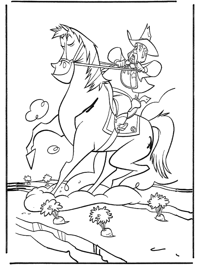 Cowboy on horse - Heste-malesider