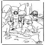 Bibel-malesider - Daniel in de kuil
