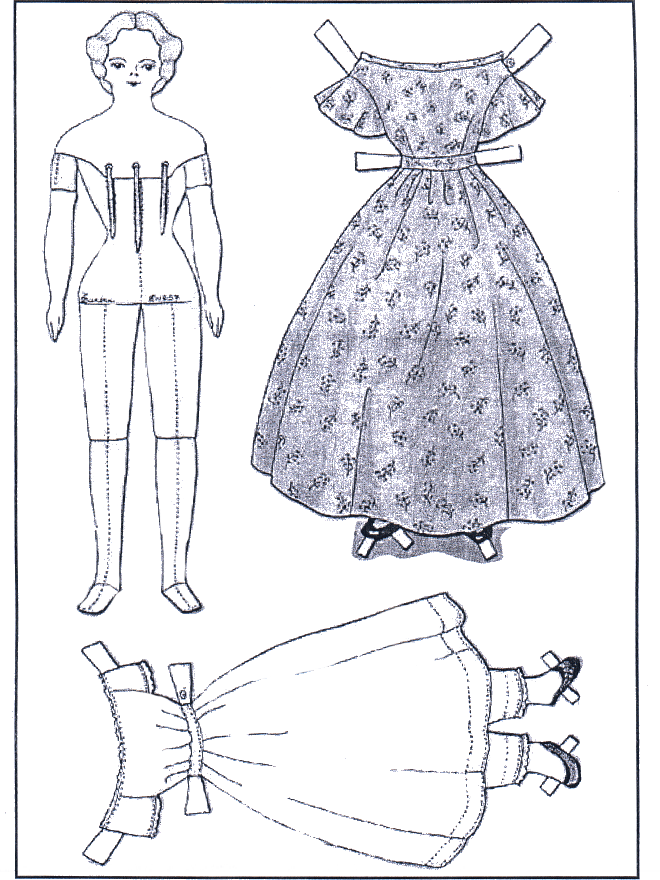 Doll and clothing 1 - Påklædningsdukker