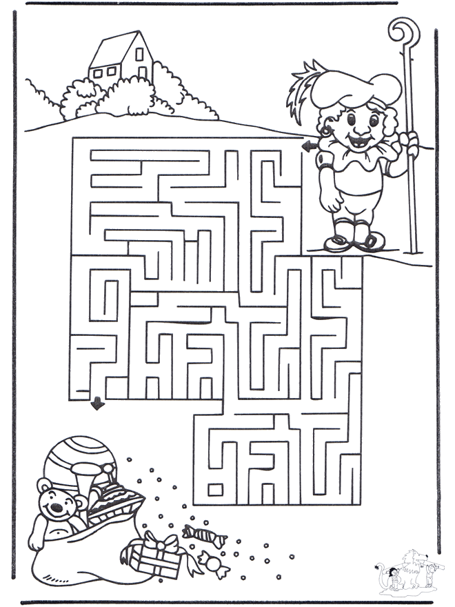 Doolhof sinterklaas - Labyrint