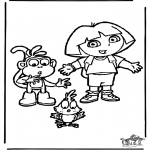 Børne-malesider - Dora the Explorer 14