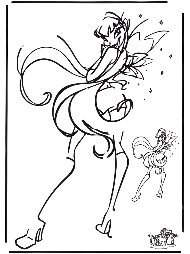 Drawing Winx 1 - Tegn en kopi