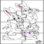 Tema-malesider - Easter bunny puzzle 2