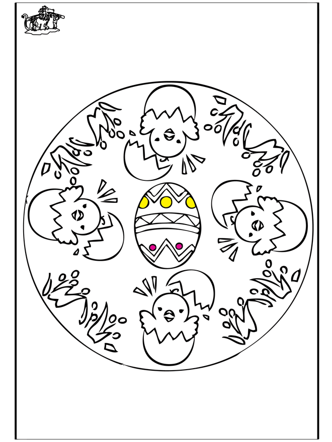 Easter mandala 1 - Påske