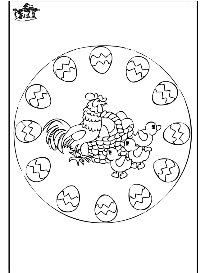 Easter mandala 2 - Påske