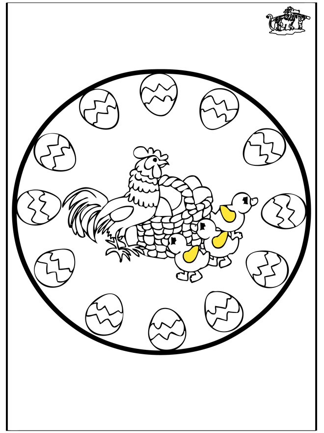 Easter mandala 4 - Påske