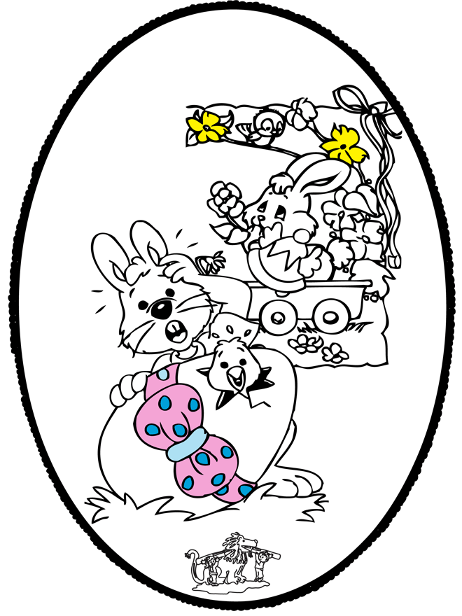 Easter - Pricking card 1 - Påske