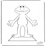 Håndarbejde - Elmo paper doll