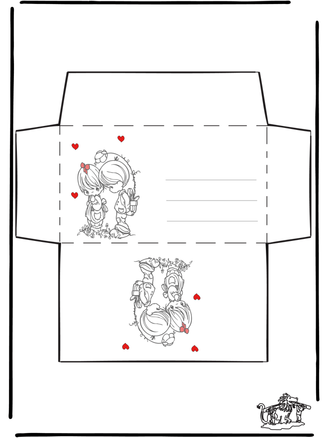 Envelop Valentijn - Brevpapir
